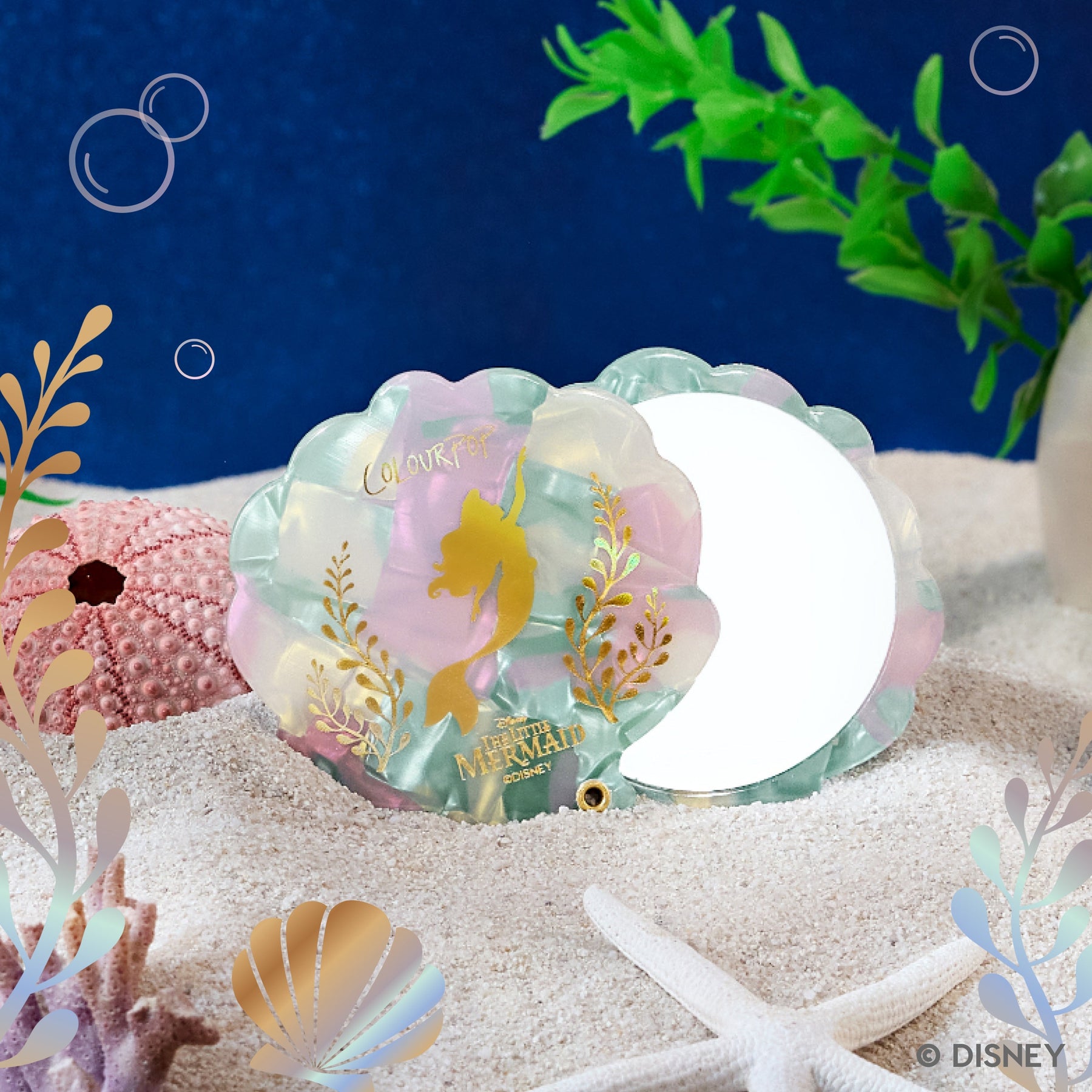 The Little Mermaid Mirror - Detailed Application Artistry Grip