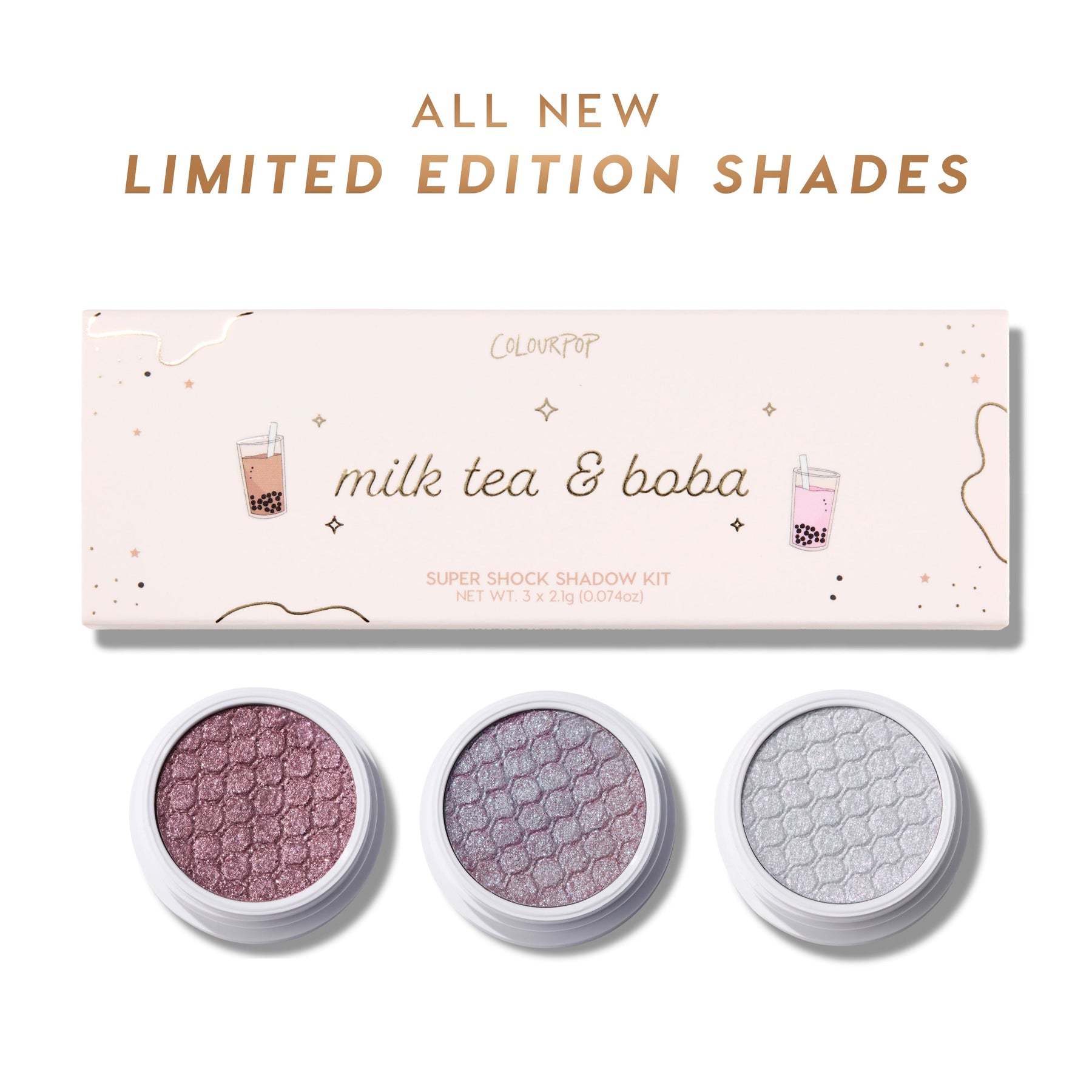 Milk Tea and Boba - Expressive Iconic Eye Duo